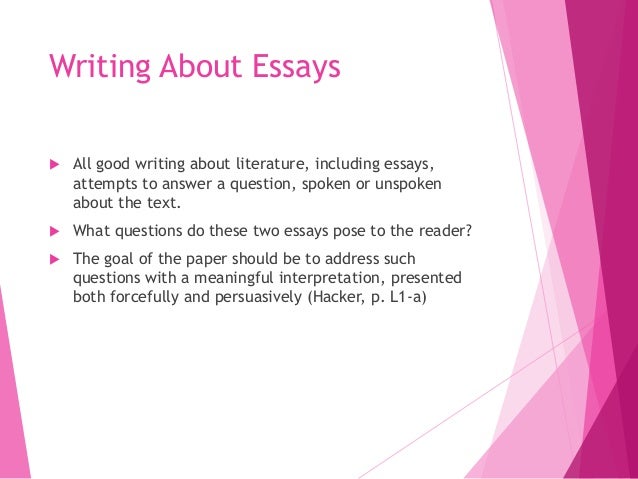 How To Write About Essays