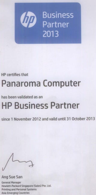 HP-Pareferred Business Partner-2013