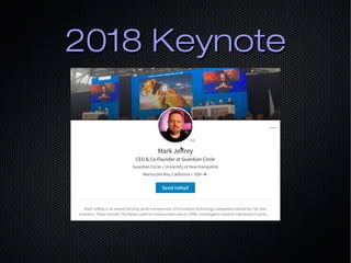 2018 Keynote2018 Keynote
 