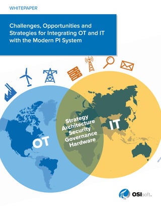 Challenges, Opportunities and
Strategies for Integrating OT and IT
with the Modern PI System
WHITEPAPER
 