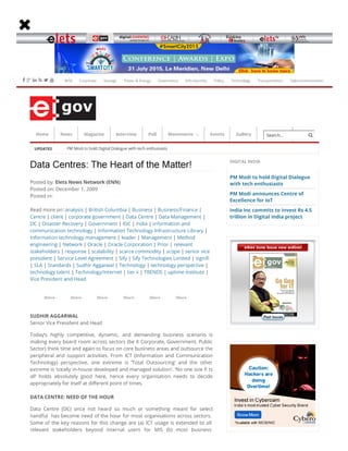 Data Centres - The Heart of the Matter