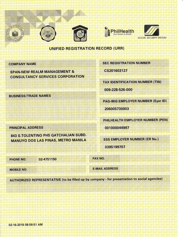 Sec Register SEC Registration_URR | PDF