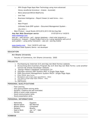 Mohamed Ali CV | DOC