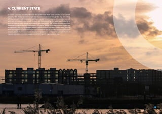 4. CURRENT STATE
To create a circular economy, we must first understand what is not circular in our current
economy. This chapter provides insight into how resources move through the city, where they
will be processed to add value to the local economy and where resources are wasted or cascade
back into the system to be reused. To reach this understanding, the region was looked at in
terms of material flows, energy consumption and employment. The various streams were then
examined in order to identify which areas of circularity, quality of life and economic vitality can
be improved in the city. For example, where is waste created? And where are the short and long
term opportunities to convert these into opportunities for the city and the region? To get a more
detailed picture of the ‘non-circular’ situation at present, we conducted an analysis based on
regional and national statistics supplemented with specific organisational data.
75
 