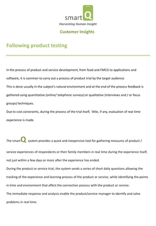 The smartQ System | PDF