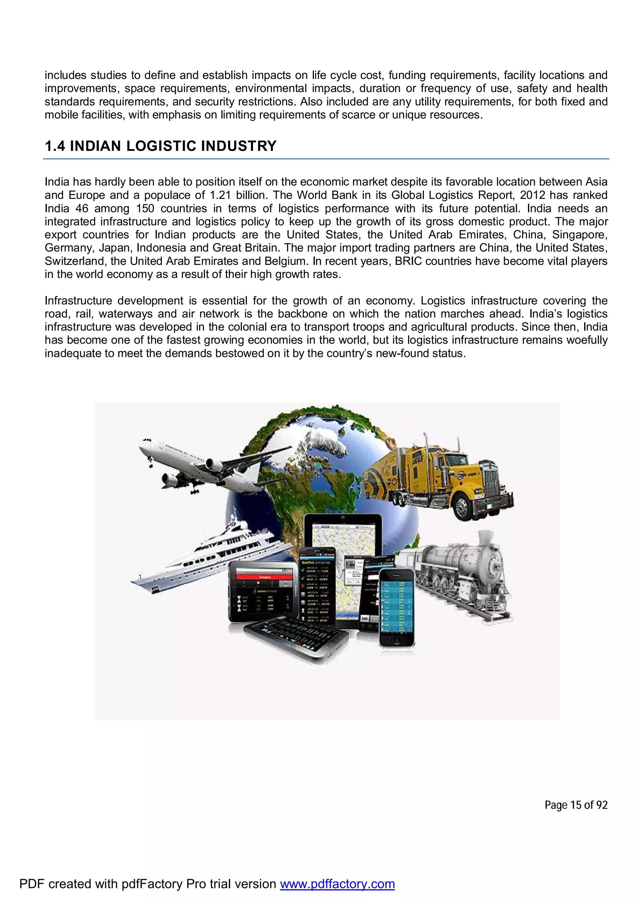 SIP Final Report (Logistic) | PDF