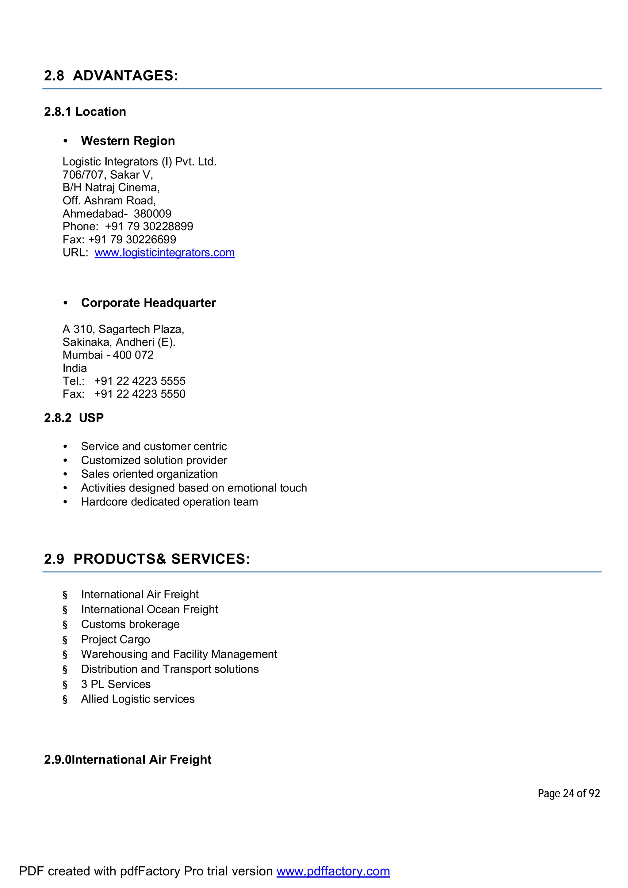 SIP Final Report (Logistic) | PDF