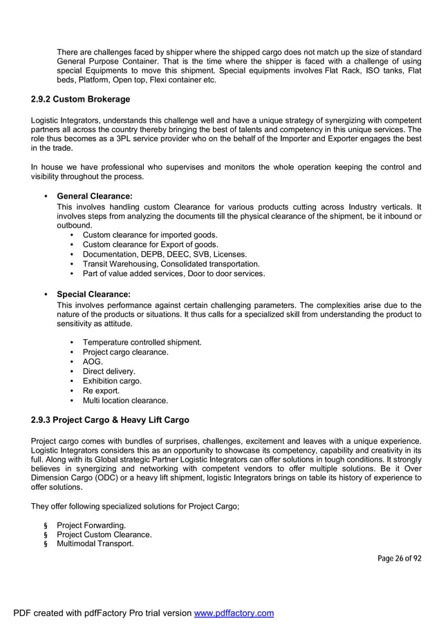 SIP Final Report (Logistic) | PDF