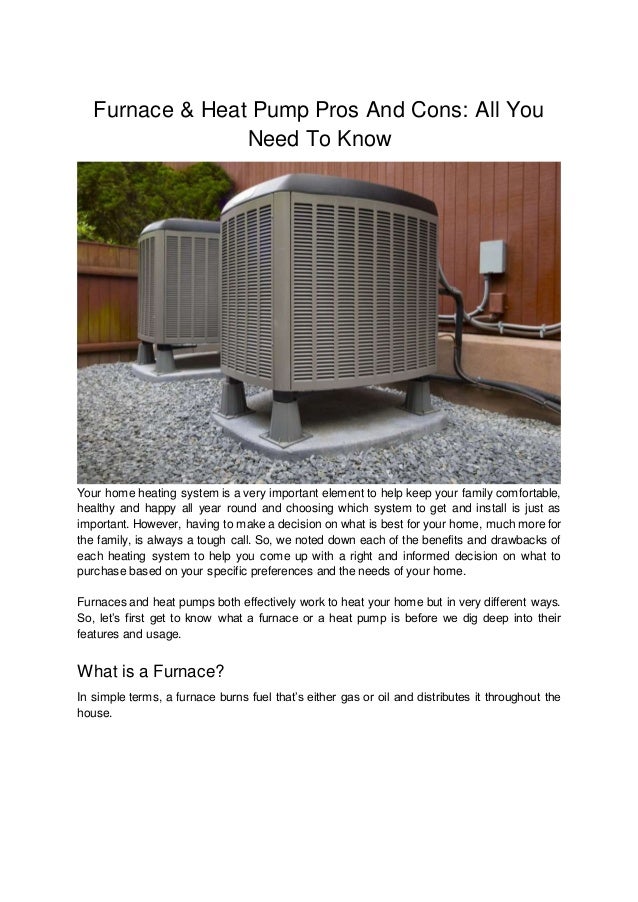 how does a heat pump work with a gas furnace