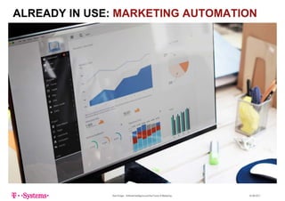 ALREADY IN USE: MARKETING AUTOMATION
finance
Sven Krüger - Artificial Intelligence and the Future of Marketing - 22.06.2017
 