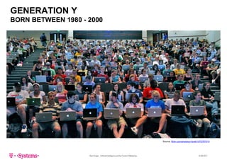 GENERATION Y
BORN BETWEEN 1980 2000BORN BETWEEN 1980 - 2000
Source: flickr.com/photos/x1brett/1472187414
Sven Krüger - Artificial Intelligence and the Future of Marketing - 22.06.2017
Source: flickr.com/photos/x1brett/1472187414
 