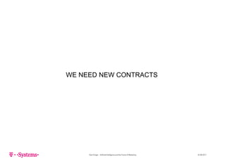 WE NEED NEW CONTRACTS
Sven Krüger - Artificial Intelligence and the Future of Marketing - 22.06.2017
 