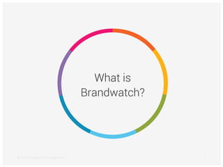 What is
Brandwatch?
© 2015 Brandwatch | brandwatch.com 2
 