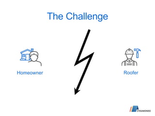 The Challenge
Homeowner Roofer
 
