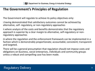 RIA in the context of regulatory policy and governance: UK | PDF