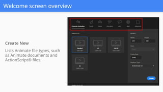 Adobe Animation and its basics and the parts of workspace | PPTX