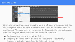 Adobe Animation and its basics and the parts of workspace | PPTX