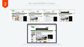 We raised $100M in 4 years.
2
 