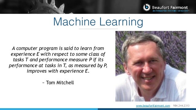 Image result for tom mitchell on machine learning