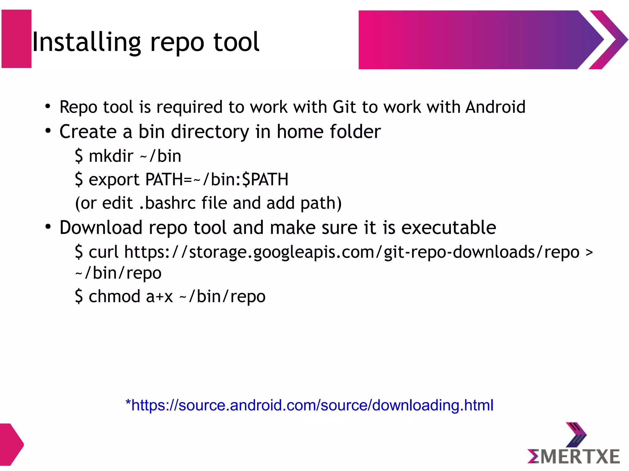 *Skip this slide if you already have openJDK 8 Installing openJDK8 ● Installing PPA – $ sudo add-apt-repository ppa:openjdk-r/ppa – $ sudo apt-get update – $ sudo apt-get install openjdk-8-jdk ● If you have more than one java versions then use update- alternatives command – $ sudo update-alternatives --config java ● Set the correct version number – $ sudo update-alternatives --config javac ● Finally, verify the installed version with below command – $ java -version 