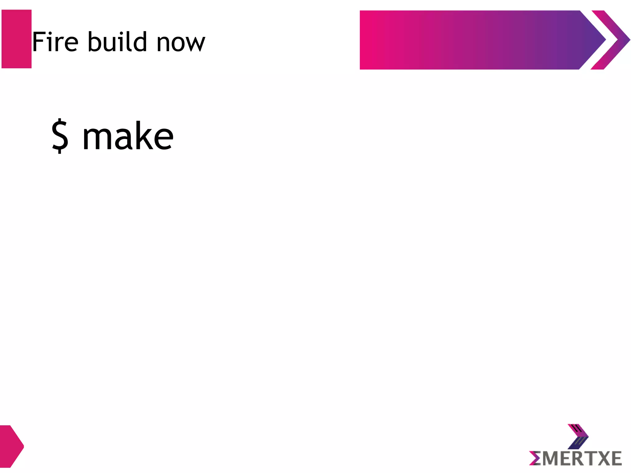 Android Compilation (lunch) ● “lunch” is a shell function defined in build/envsetup.sh ● It sets the environment variables needed for the build ● TARGET_PRODUCT – Which product to build. To build for the emulator, you will have aosp_<arch> ● TARGET_BUILD_VARIANT – Either user, userdebug or eng ● TARGET_BUILD_TYPE – Either release or debug 