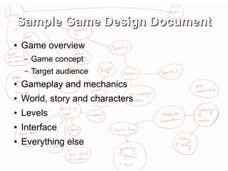 Various Topics on Game Design