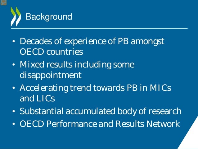 Best Practices in Performance Budgeting - Ivor Beazley, OECD Best Practices in Performance Budgeting - Ivor Beazley, OECD