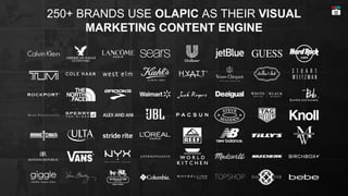 BASIC
250+ BRANDS USE OLAPIC AS THEIR VISUAL
MARKETING CONTENT ENGINE
 