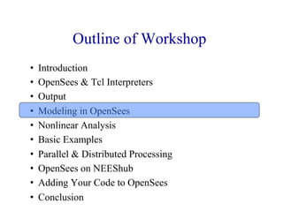 Introduction to OpenSees by Frank McKenna | PDF