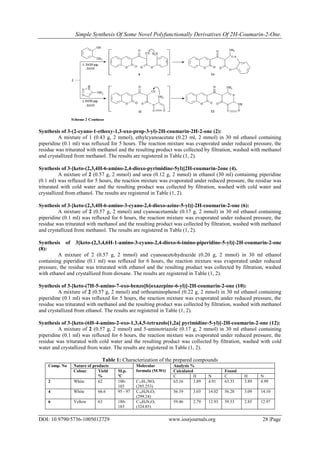 Simple Synthesis of Some Novel Polyfunctionally Derivatives of 2H ...