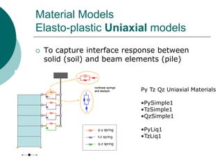 Geotechnical Elements and Models in OpenSees | PDF
