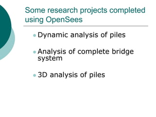 Geotechnical Examples using OpenSees | PDF