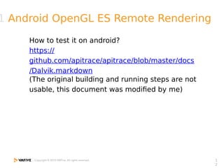 Android OpenGL ES remote rendering 蕭從恩 | PDF