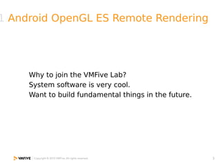 Android OpenGL ES remote rendering 蕭從恩 | PDF