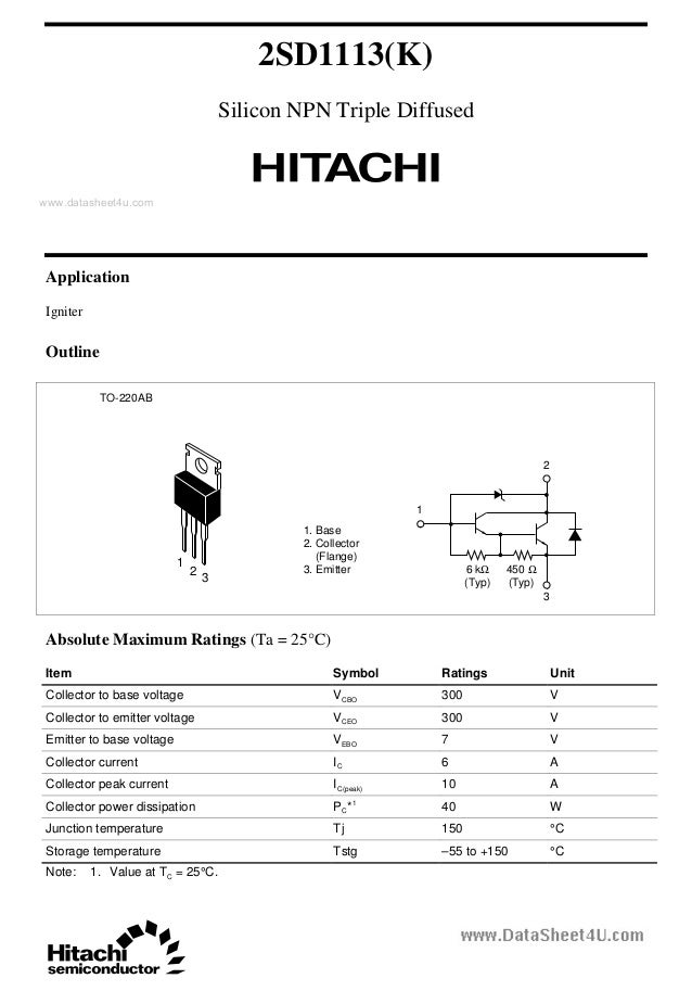 2 x 2SD1138 Japan-Transistor NPN 150V 2,0A 1,8W Hitachi Ersatzteil L#010