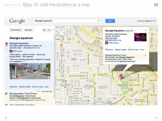 28Step 12: Add the location to a map
 