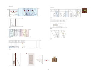 10
Elevation A
Scale 1:50
Elevation B
Scale 1:50
Elevation C
Scale 1:50
Enriching the seeds for tomorrow
Section D
Scale 1:50
Section E
Scale 1:50
Section F
Scale 1:50
Section G
Scale 1:50
Enriching the seeds for tomorrow
Enriching
the seeds
for tomorrow
Enriching the seeds for tomorrow
Enriching the seeds for tomorrow
The idea behind this concept is the‘idea’. I wanted to design a space for philosophers and thinkers who want to escape the outside world and find themselves in a
place where they can interact with their like, or simple sit, have a cup of coffee and think about the world they live in. With contemporary news on LED beams, the
customers are encouraged to be involved in the world around them. They can simply plug into the beams and get live feed from the class taking place upstairs or
just more brain food about coffee and its wonders. The learning center encourages customers to learn about coffee, as customers can choose from a wide variety of
coffee beans in house. They are involved in the act of selecting the coffee bean and handing it over to the roaster, or the staff to have it freshly roasted for them. The
coffee house truly encourages customers to be active participants of coffee drinking and making, while displaying the love for intellectual conversations over coffee.
Cogito Ergo Sum - Rene Descartes
3500
0
4100
4100
4100
4100
4100
0
0
0
0
0
Elevation A
Scale 1:50
Elevation B
Scale 1:50
Elevation C
Scale 1:50
Enriching the seeds for tomorrow
Section D
Scale 1:50
Section E
Scale 1:50
Section F
Scale 1:50
Section G
Scale 1:50
Enriching the seeds for tomorrow
Enriching
the seeds
for tomorrow
Enriching the seeds for tomorrow
Enriching the seeds for tomorrow
The idea behind this concept is the‘idea’. I wanted to design a space for philosophers and thinkers who want to escape the outside world and find themselves in a
place where they can interact with their like, or simple sit, have a cup of coffee and think about the world they live in. With contemporary news on LED beams, the
customers are encouraged to be involved in the world around them. They can simply plug into the beams and get live feed from the class taking place upstairs or
just more brain food about coffee and its wonders. The learning center encourages customers to learn about coffee, as customers can choose from a wide variety of
coffee beans in house. They are involved in the act of selecting the coffee bean and handing it over to the roaster, or the staff to have it freshly roasted for them. The
coffee house truly encourages customers to be active participants of coffee drinking and making, while displaying the love for intellectual conversations over coffee.
Cogito Ergo Sum - Rene Descartes
3500
0
4100
4100
4100
4100
4100
0
0
0
0
0
A
B
C
Enriching the seeds for tomorrow
Section D
Scale 1:50
Section E
Scale 1:50
Section F
Scale 1:50
Enriching the seeds for tomorrow
Enriching
the seeds
for tomorrow
Enriching the seeds for tomorrow
Enriching the seeds for tomorrow
Rabia Peerzada 38617
IDE 401 - Professor Maria Mortera
American University of Sharjah AUS
The idea behind this concept is the‘idea’. I wanted to design a space for philosophers and thinkers who want to escape the outside world and find themselves in a
place where they can interact with their like, or simple sit, have a cup of coffee and think about the world they live in. With contemporary news on LED beams, the
customers are encouraged to be involved in the world around them. They can simply plug into the beams and get live feed from the class taking place upstairs or
just more brain food about coffee and its wonders. The learning center encourages customers to learn about coffee, as customers can choose from a wide variety of
coffee beans in house. They are involved in the act of selecting the coffee bean and handing it over to the roaster, or the staff to have it freshly roasted for them. The
coffee house truly encourages customers to be active participants of coffee drinking and making, while displaying the love for intellectual conversations over coffee.
Cogito Ergo Sum - Rene Descartes
4100
4100
4100
4100
4100
0
0
0
0
0
Elevations
Elevations
Elevation D
Scale 1:50
Elevation E
Scale 1:50
Elevation F
Scale 1:50
 