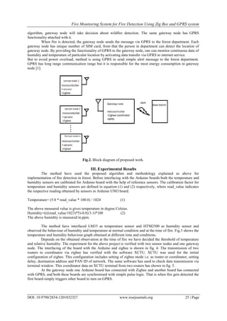 Fire Monitoring System for Fire Detection Using ZigBee and GPRS System ...