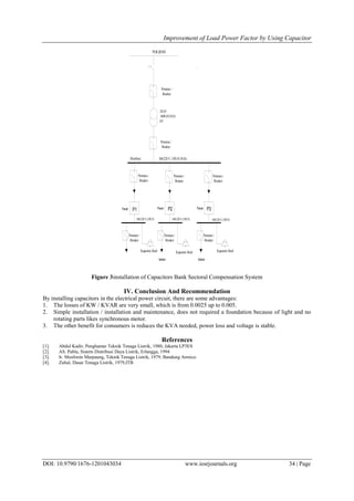 Improvement of Load Power Factor by Using Capacitor | PDF