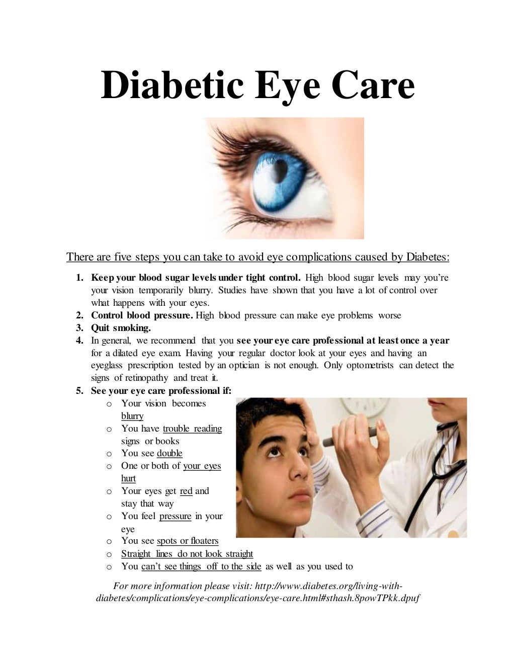 Diabetic Eye Care