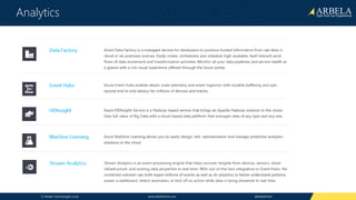 © Arbela Technologies Corp www.ArbelaTech.com @ArbelaTech
Analytics
 