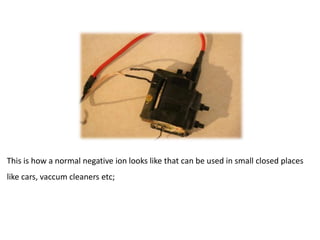 negative ion generator | PPTX