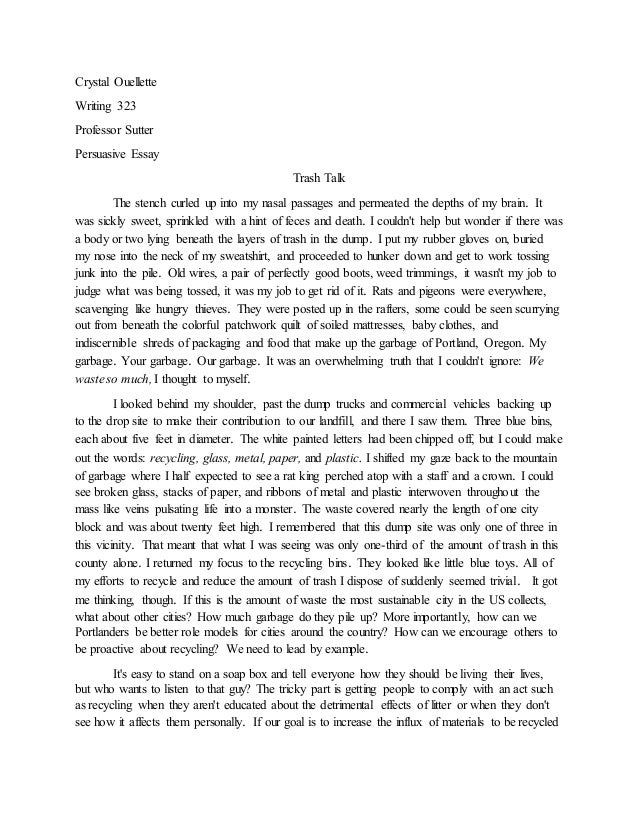 Trash talk essay 06 picture