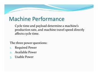 Machine Power Requirements L0 Mobile Equipment Power Requirements | PDF