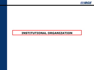 INSTITUTIONAL ORGANIZATION
 