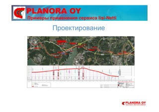 PLANORA OY
Проектирование
Примеры применения сервиса Iisi-Netti
 