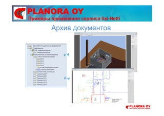 PLANORA OY
Архив документов
Примеры применения сервиса Iisi-Netti
 