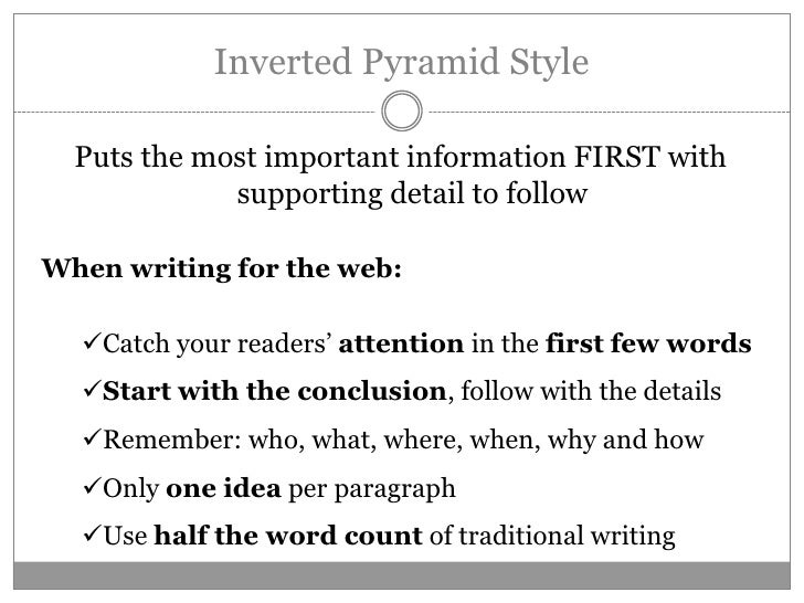Writing for the web