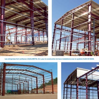Les entreprises font confiance à QUALIMETAL S.A. pour la construction de leurs installations avec le système CLÉS EN MAIN.
 