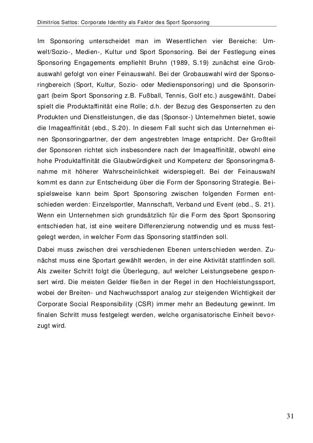 thesis proposal in german